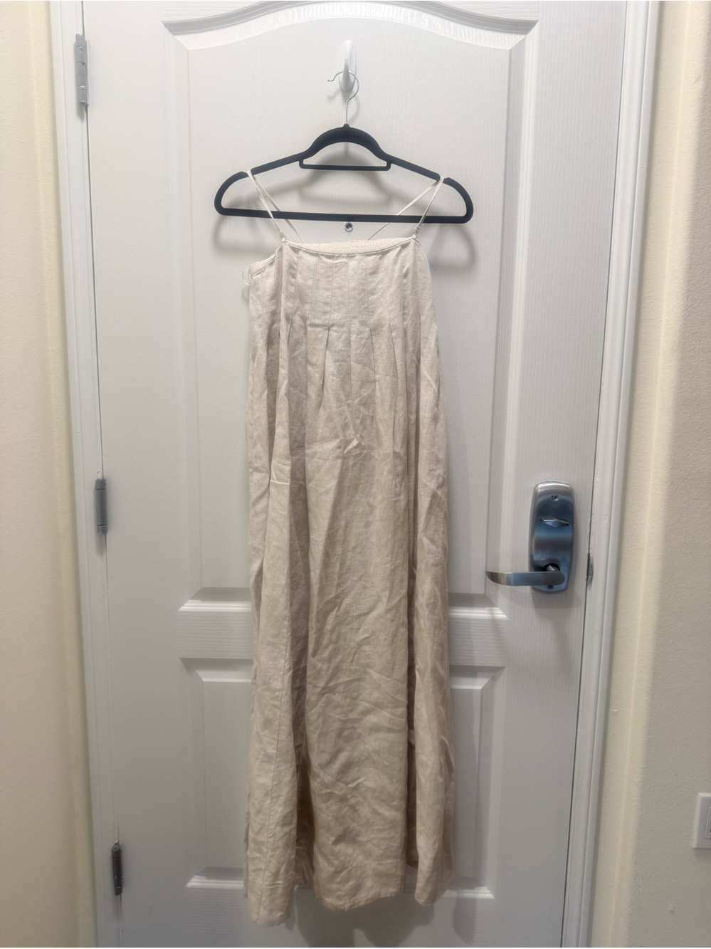A.REN CHRISTAL Linen MAXI Dress in Light Beige Size S NWT - Picture 5 of 9